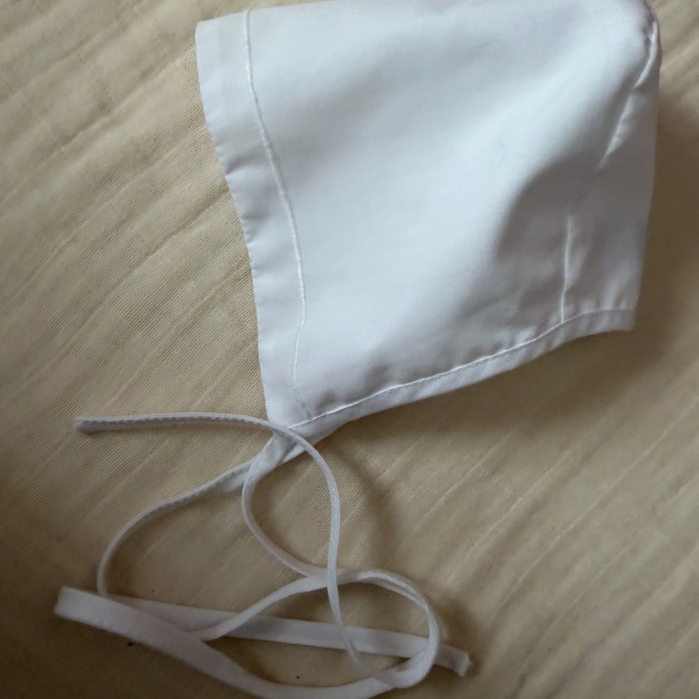 White Baby Bonnet
